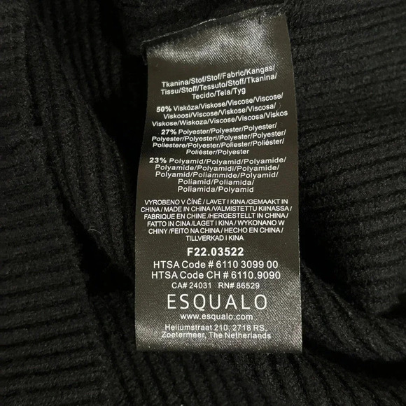 Esqualo High Cuff Ribbed Sweater NWT - Picture 3 of 4